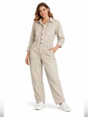Universal Thread Women's Denim Baggy Jumpsuit